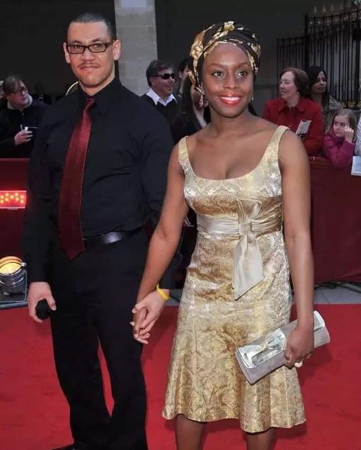 Ivara Esege with his wife Chimamanda Ngozi Adichie